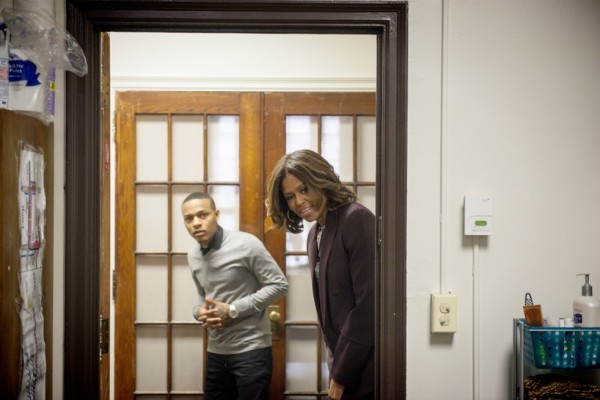 Michelle Obama And Bow Wow Tour Howard University