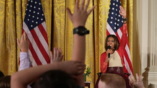 michelle and little girl