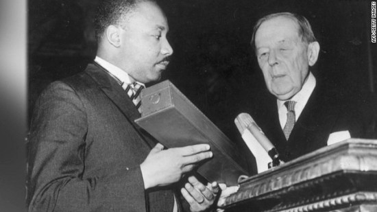 mlk bible and prize