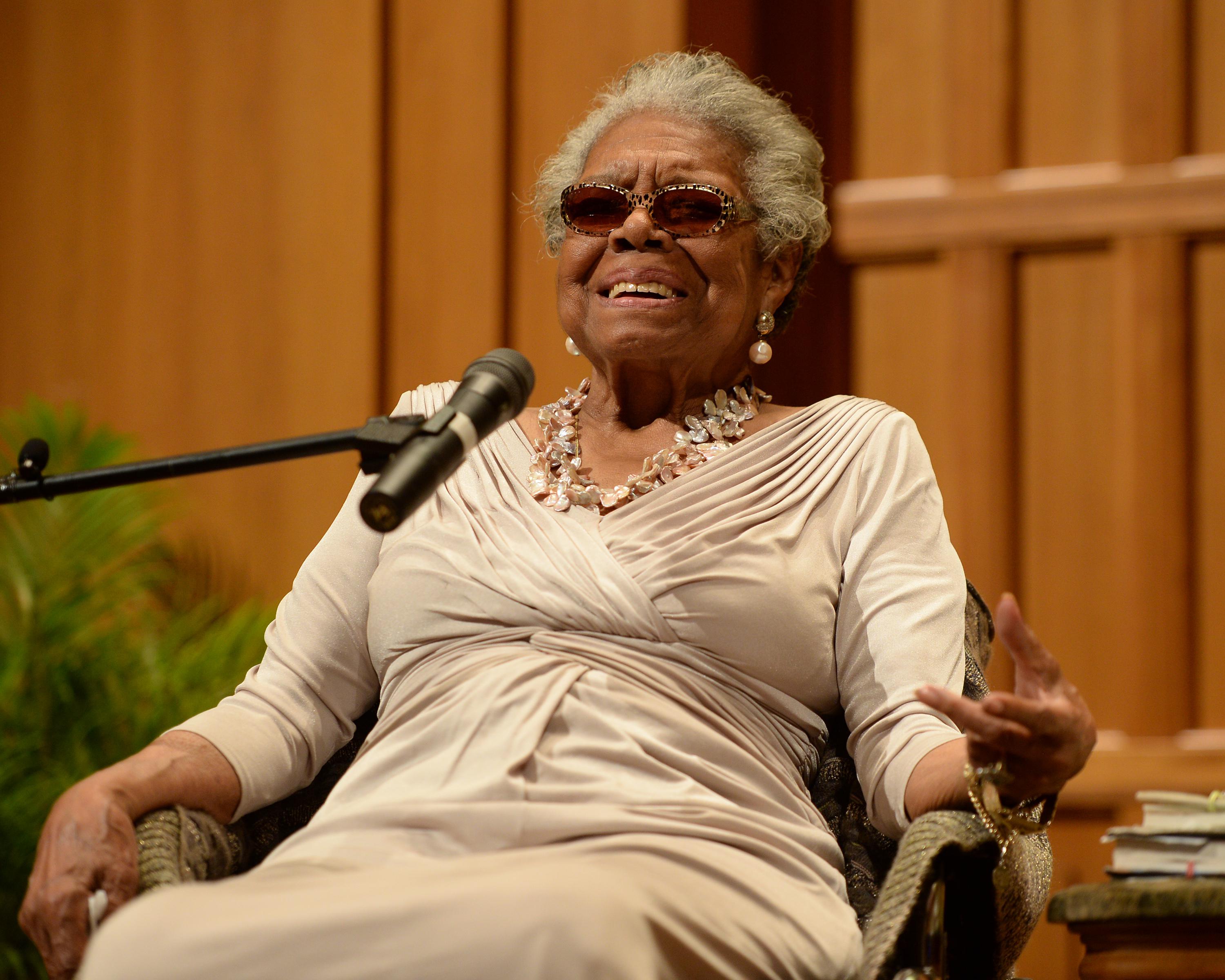 Dr. Maya Angelou Speaks At Congregation B nai Israel