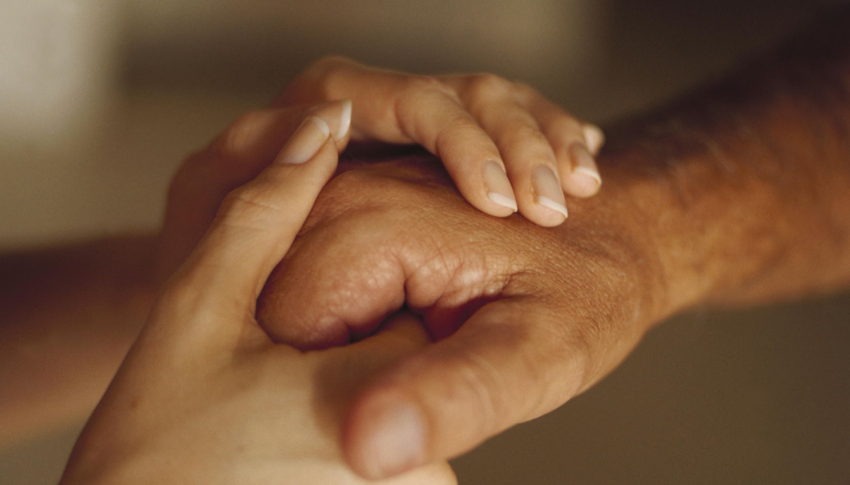 Woman Comforting Man