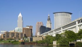 USA, Ohio, Cleveland, downtown skyline