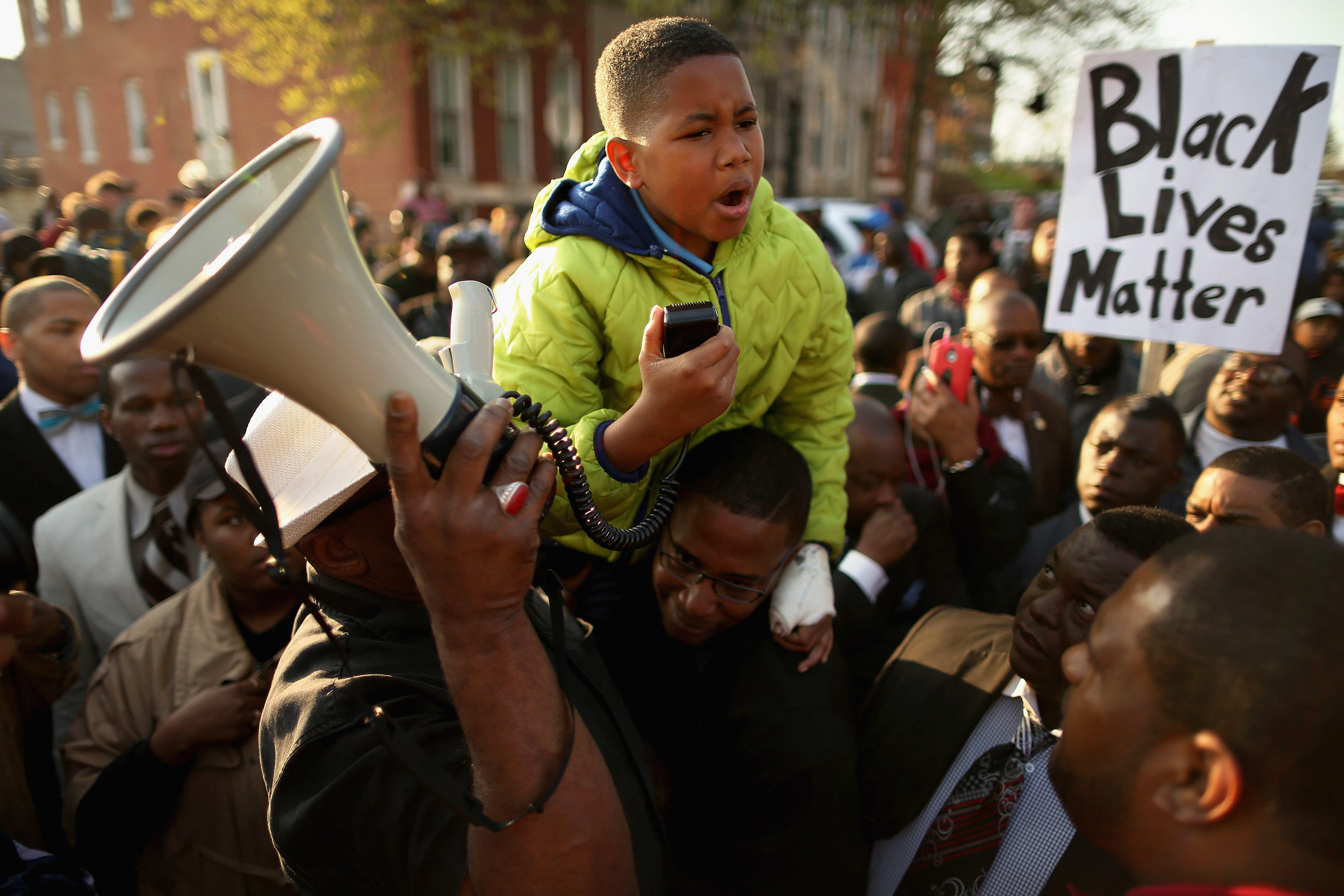 Protesters March Over Death Of Freddie Gray