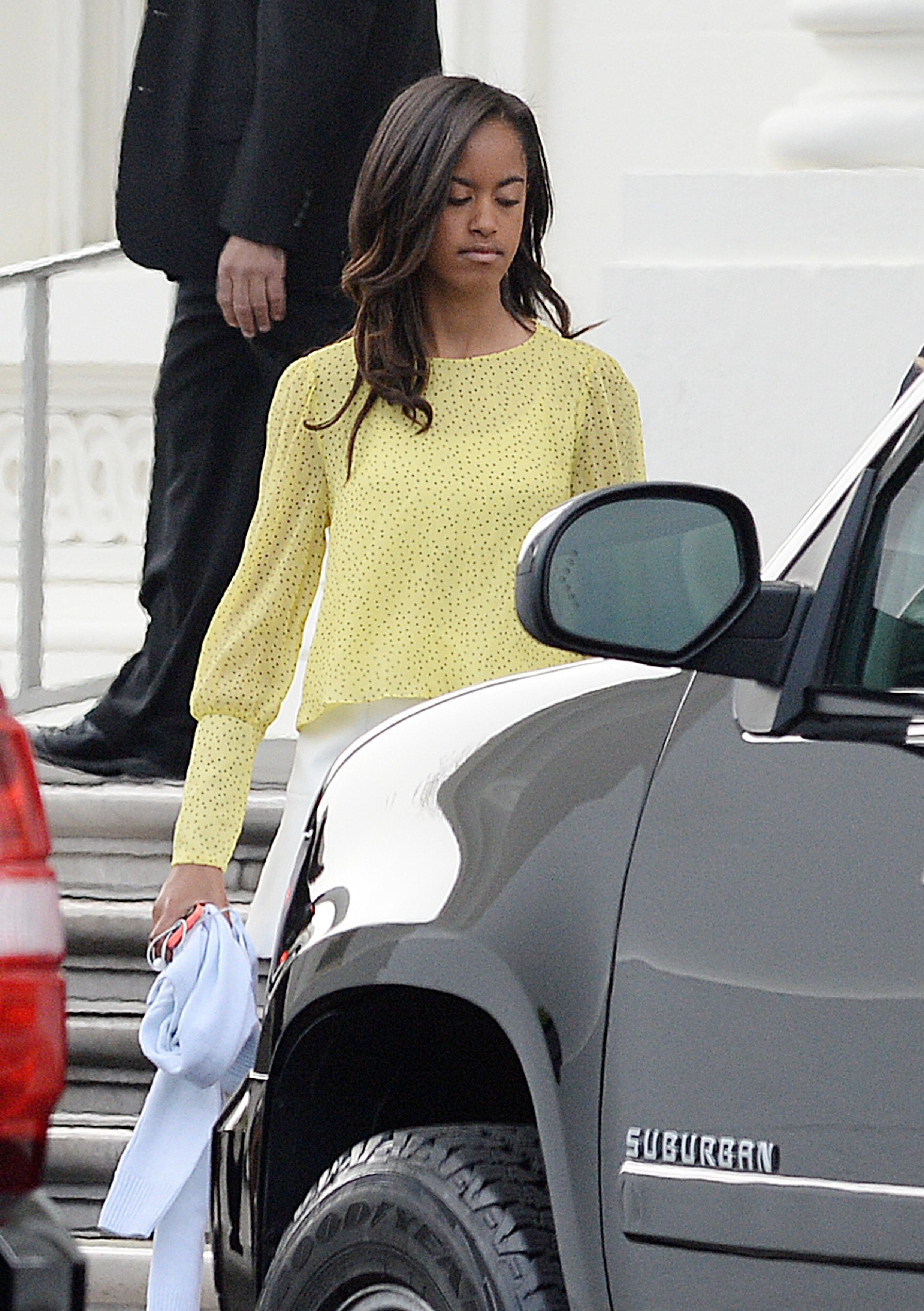 President Obama And Family Go To Sunday Church