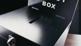 Studio Shot of a Ballot Box