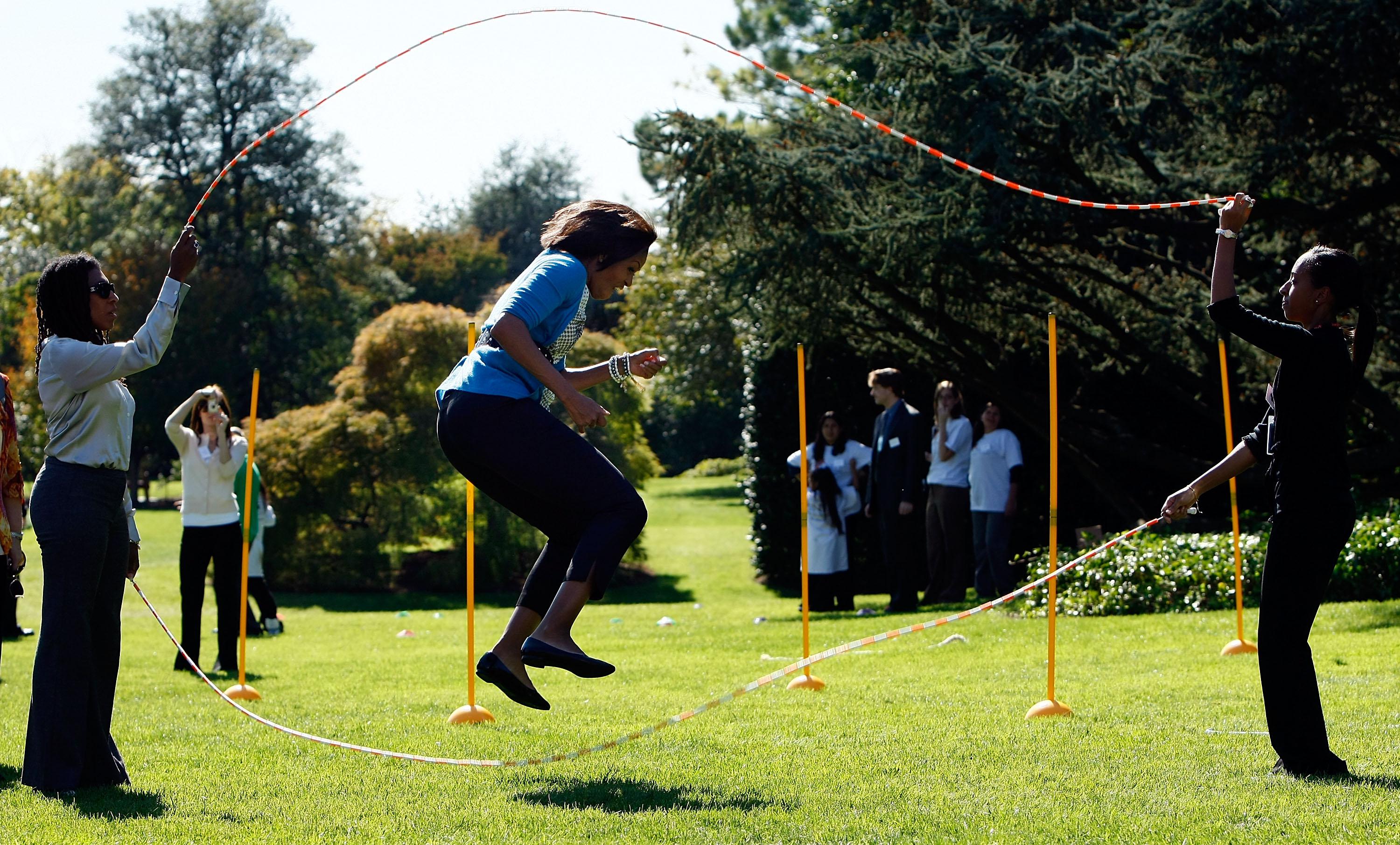 Michelle Obama Hosts Healthy Kids Fair At White House