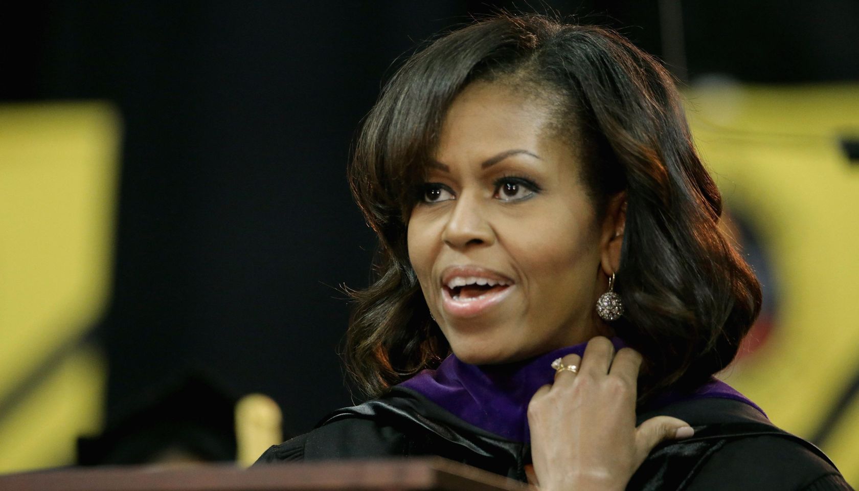 Michelle Obama Gives Speech At Bowie State University Commencement