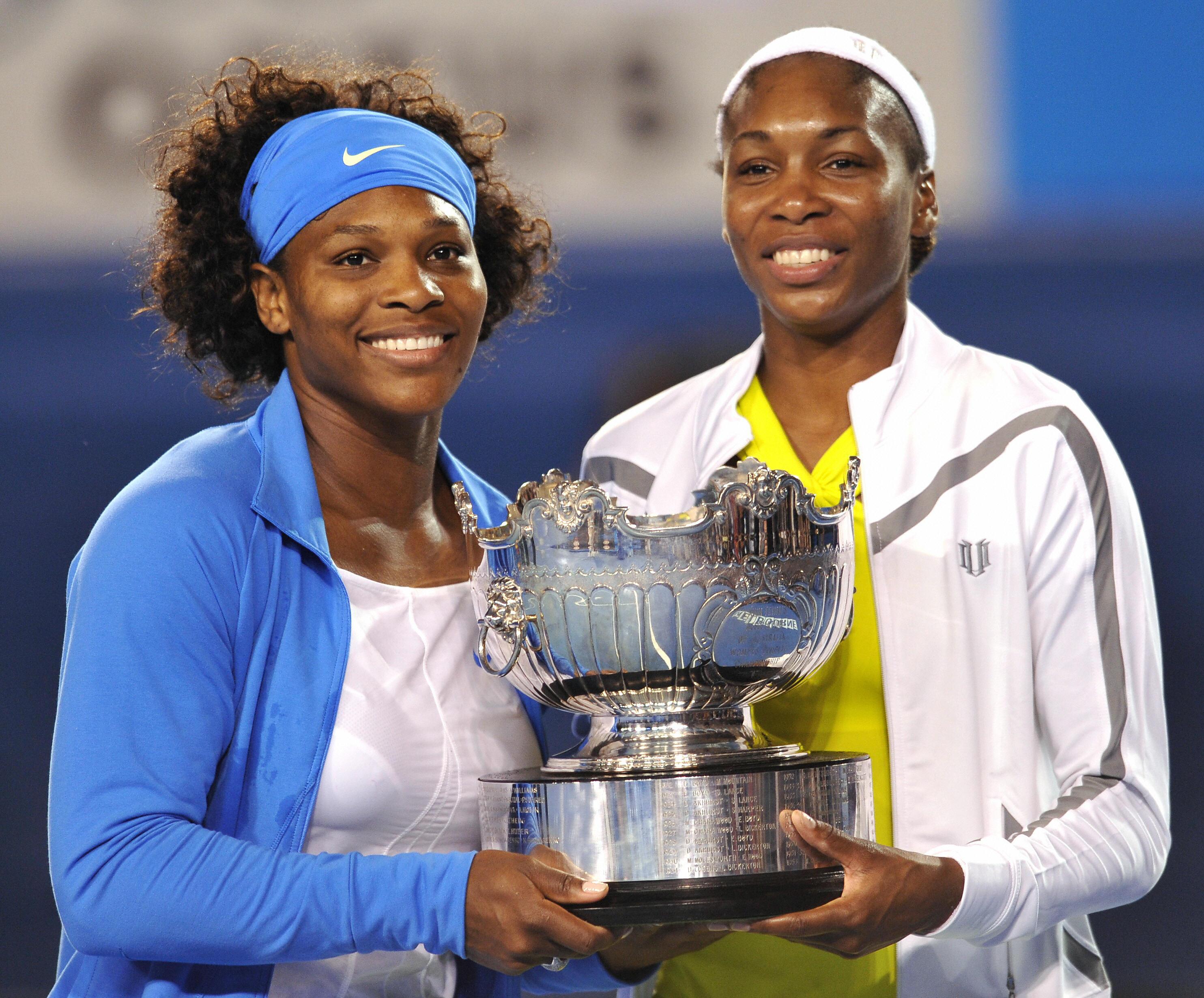 Serena (L) and Venus Williams of the US