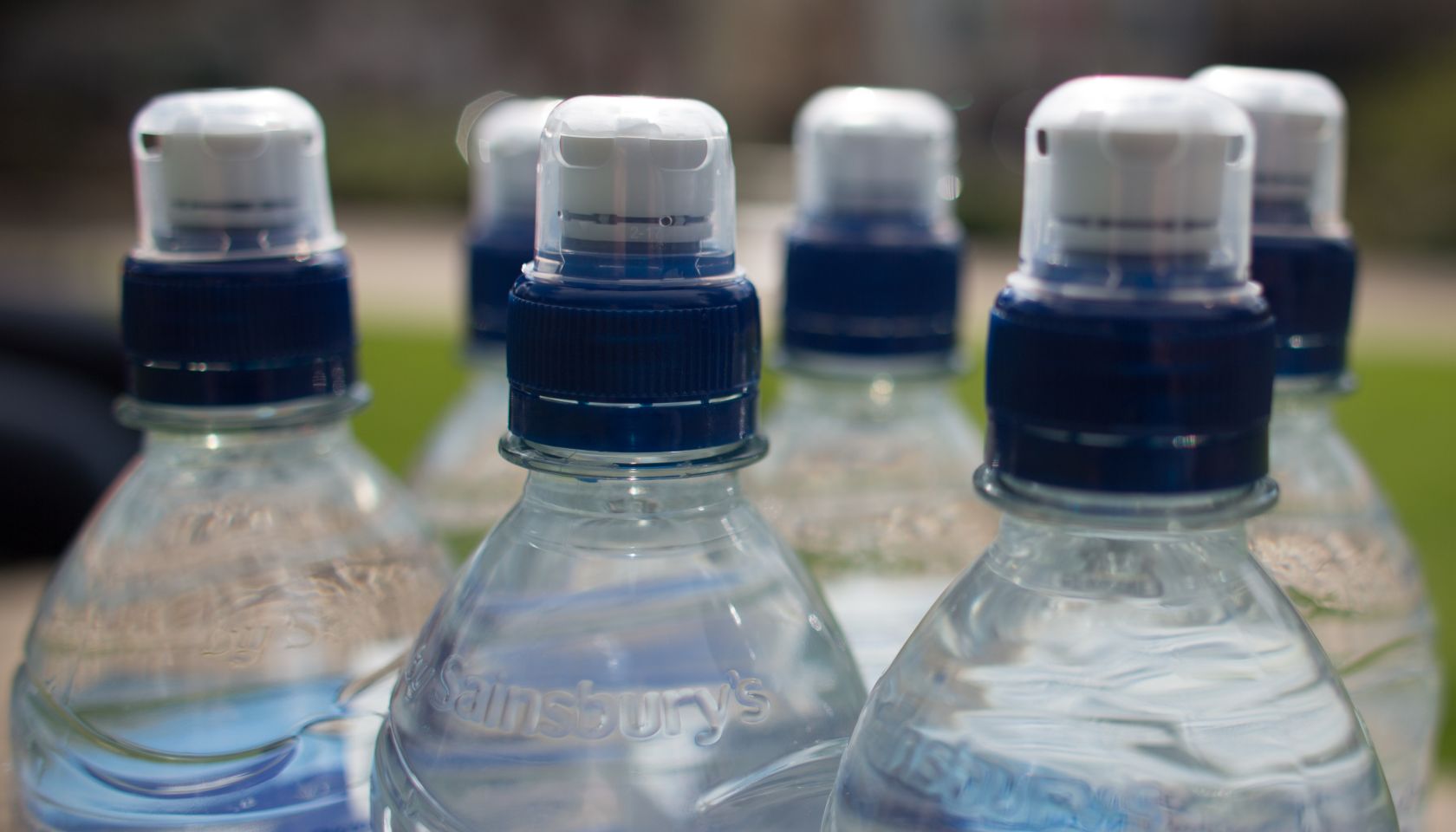Bottles of water