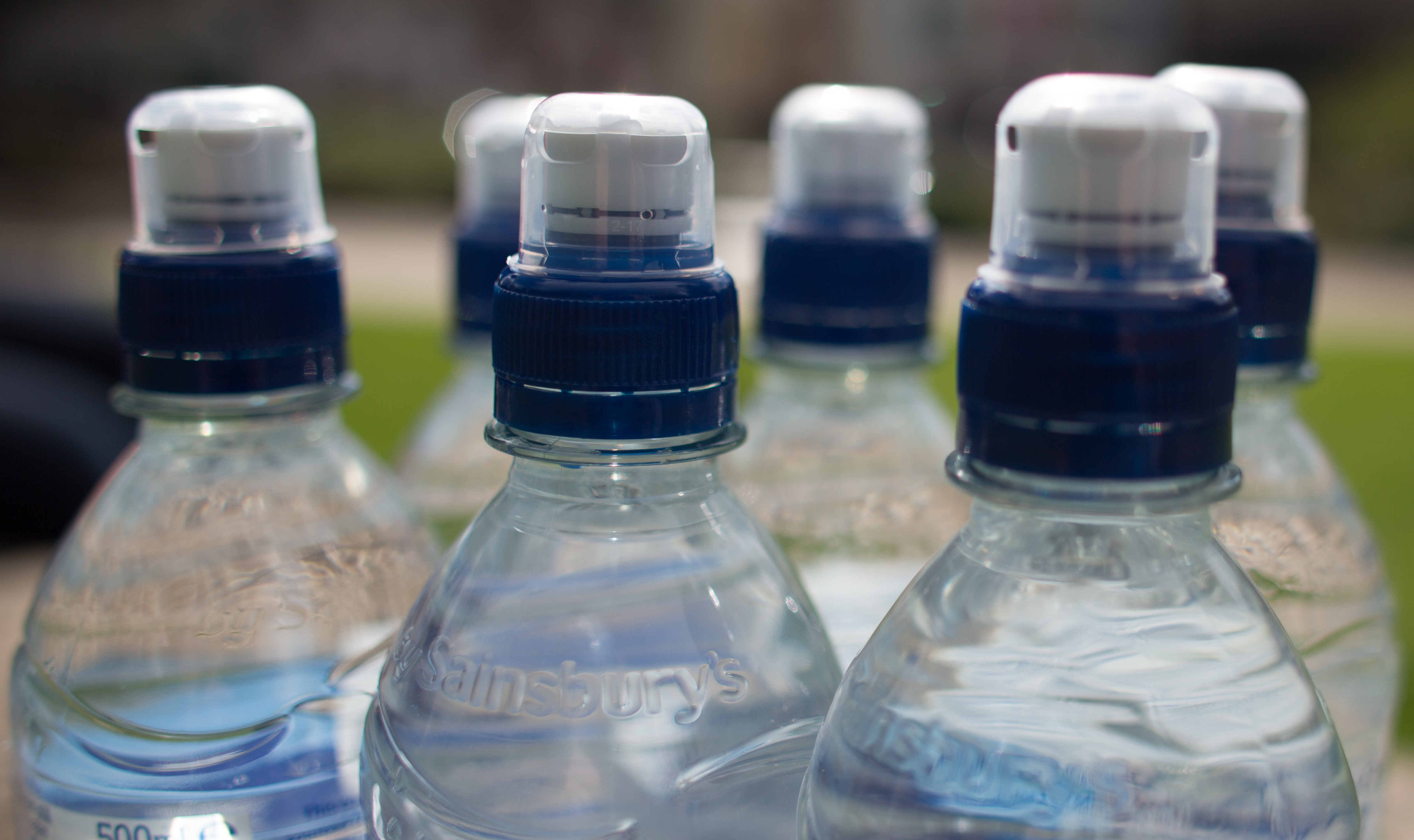 Bottles of water