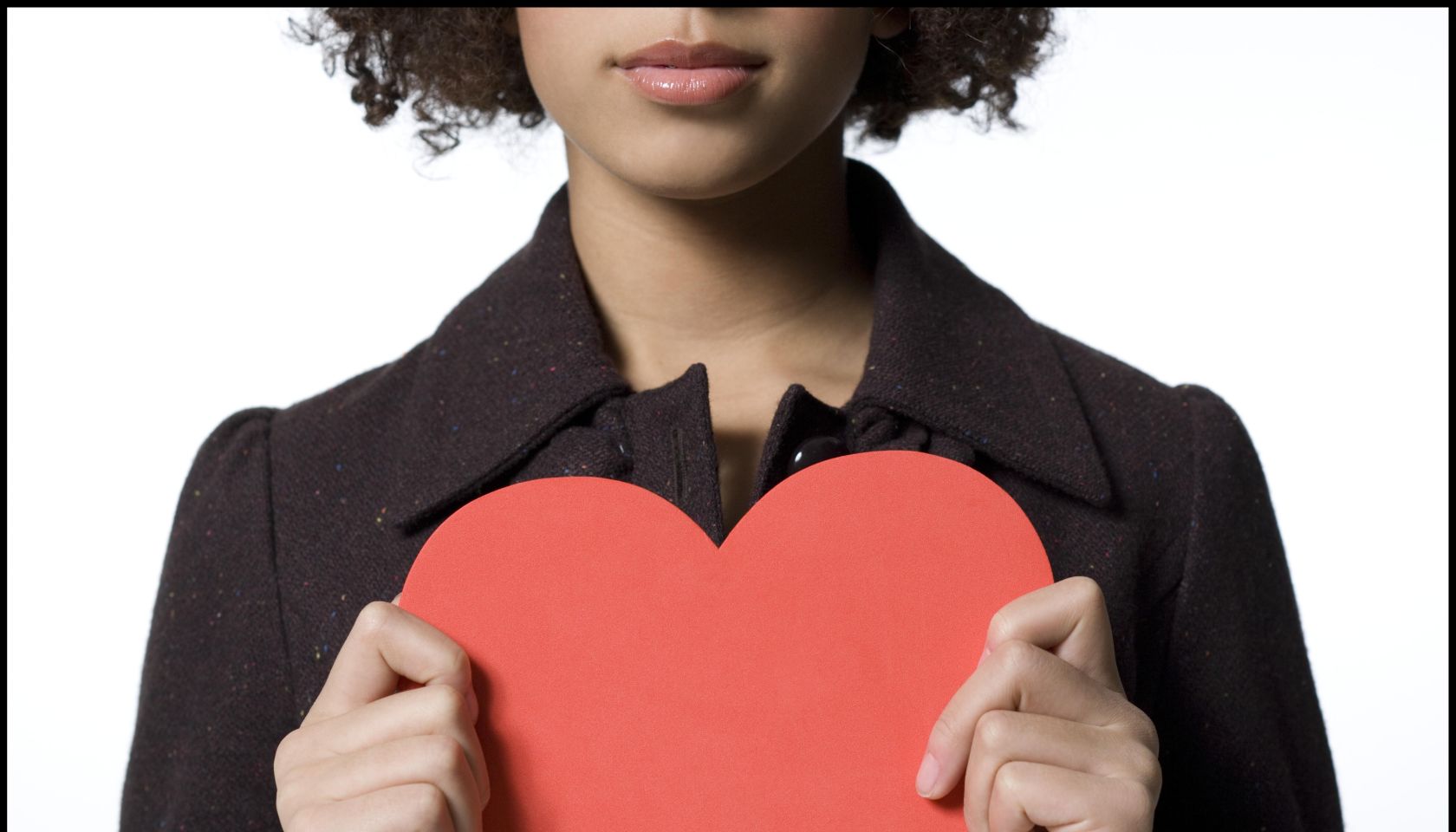 Girl with red heart