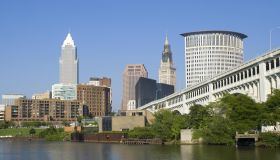 USA, Ohio, Cleveland, downtown skyline