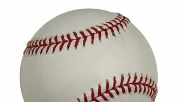 Baseball with clipping path