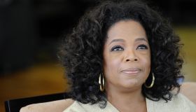 US talk show queen Oprah Winfrey looks o