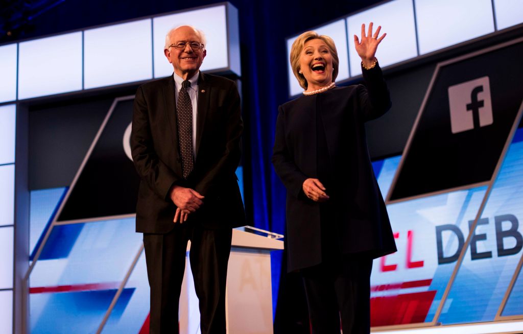 Former Secretary of State Hillary Clinton and Senator Bernie Sanders