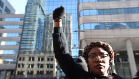 Black Lives Matter rally at Toronto Police Headquarters at 40 College
