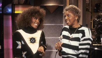 Whitney Houston and Cissy Houston on Set at MTV