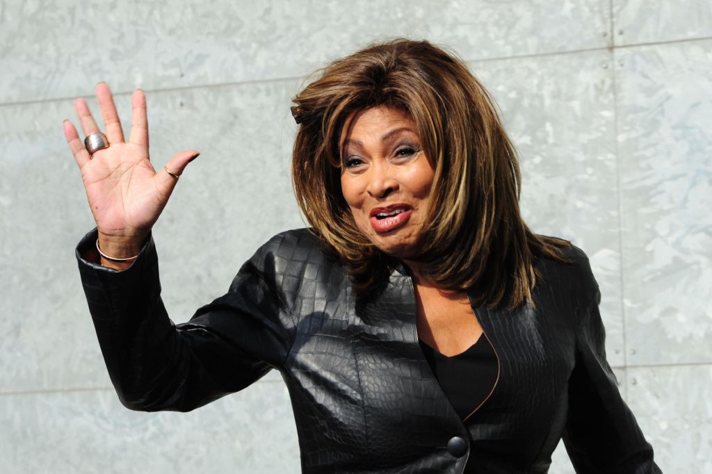 US singer Tina Turner poses prior the Em