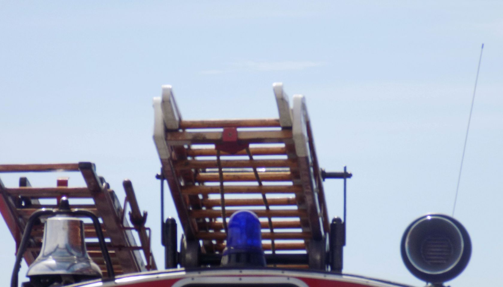 Ladder On Fire Engine Against Sky