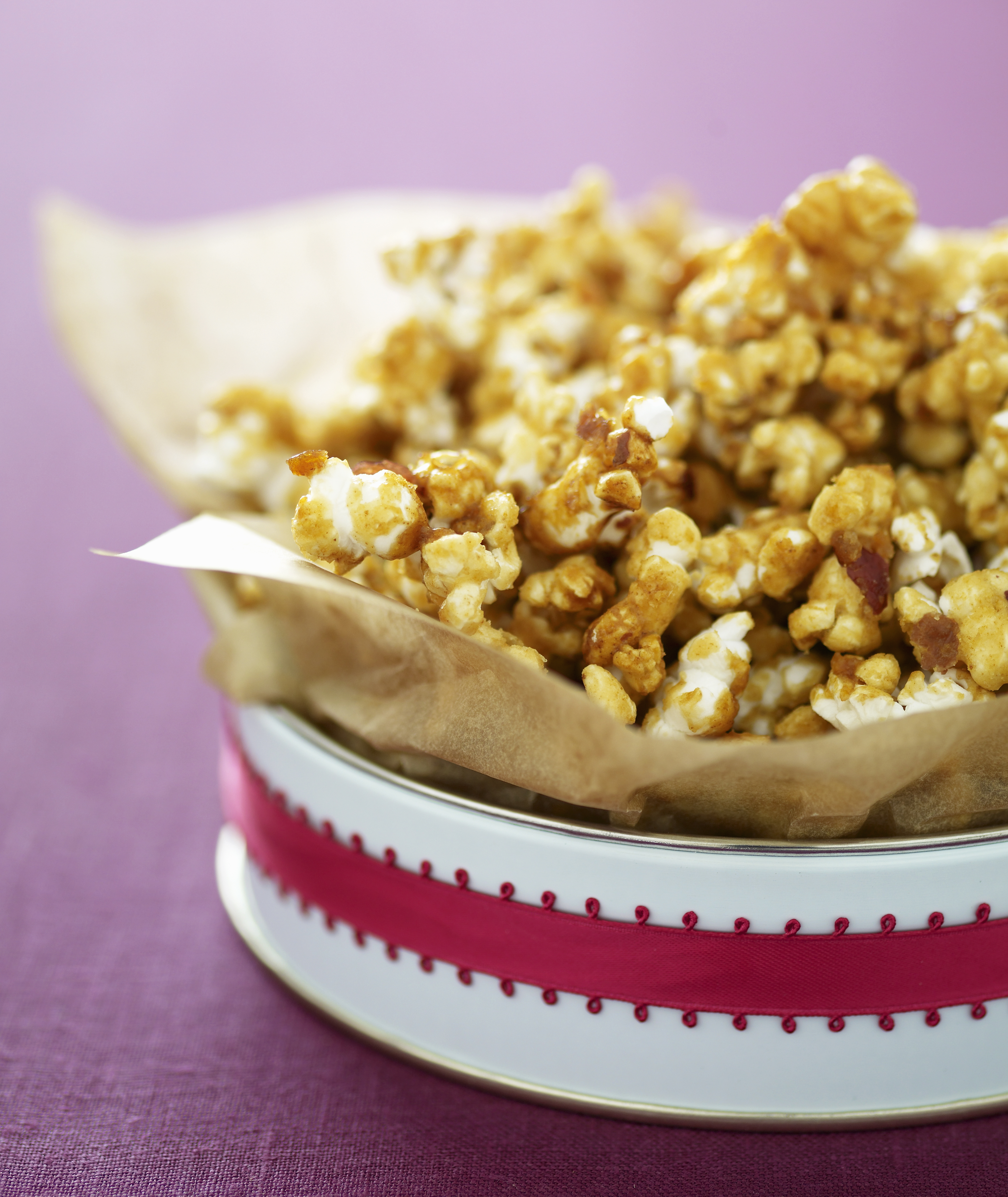 Gift of homemade caramel popcorn