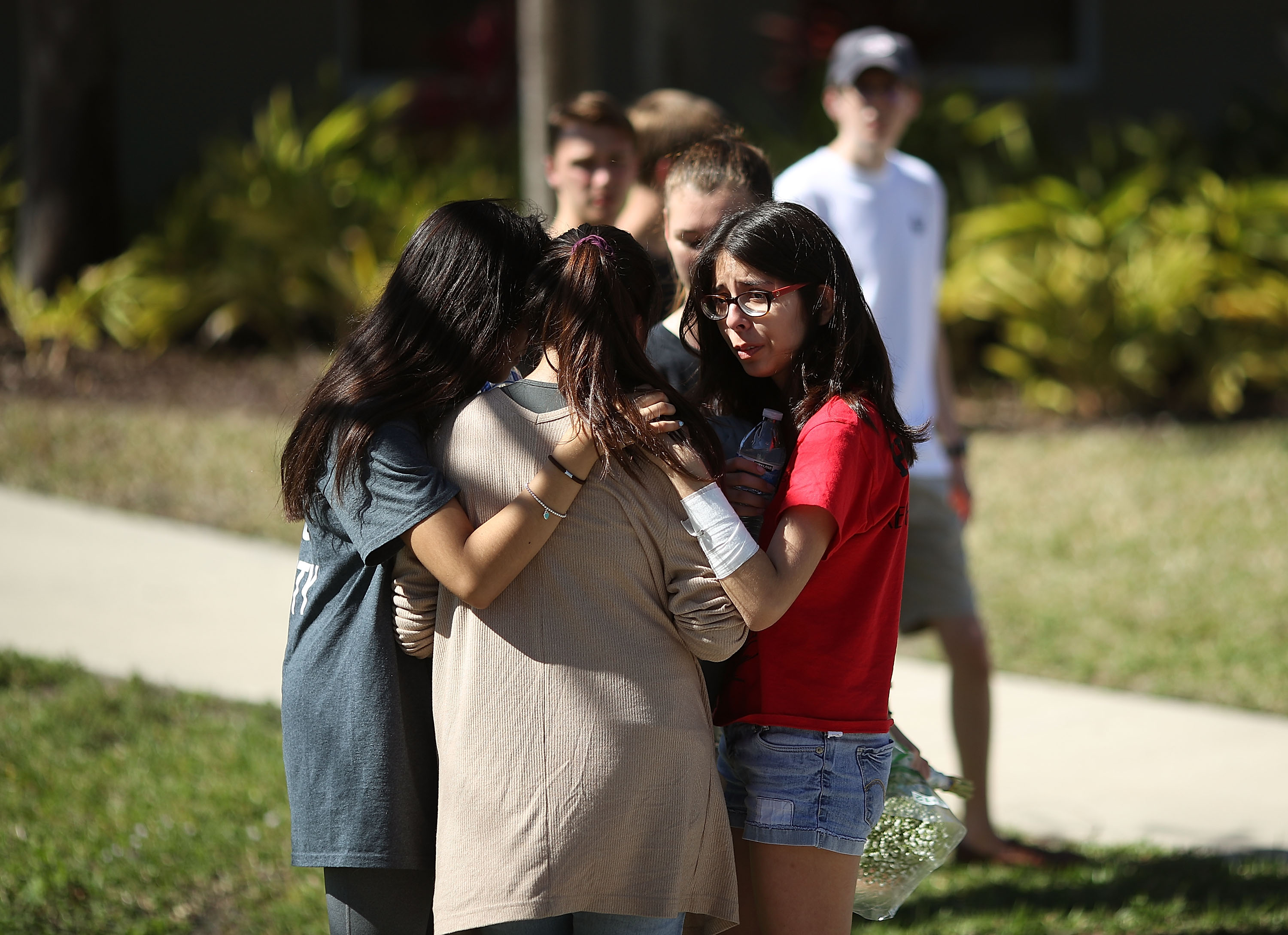 Florida Town Of Parkland In Mourning, After Shooting At Marjory Stoneman Douglas High School Kills 17