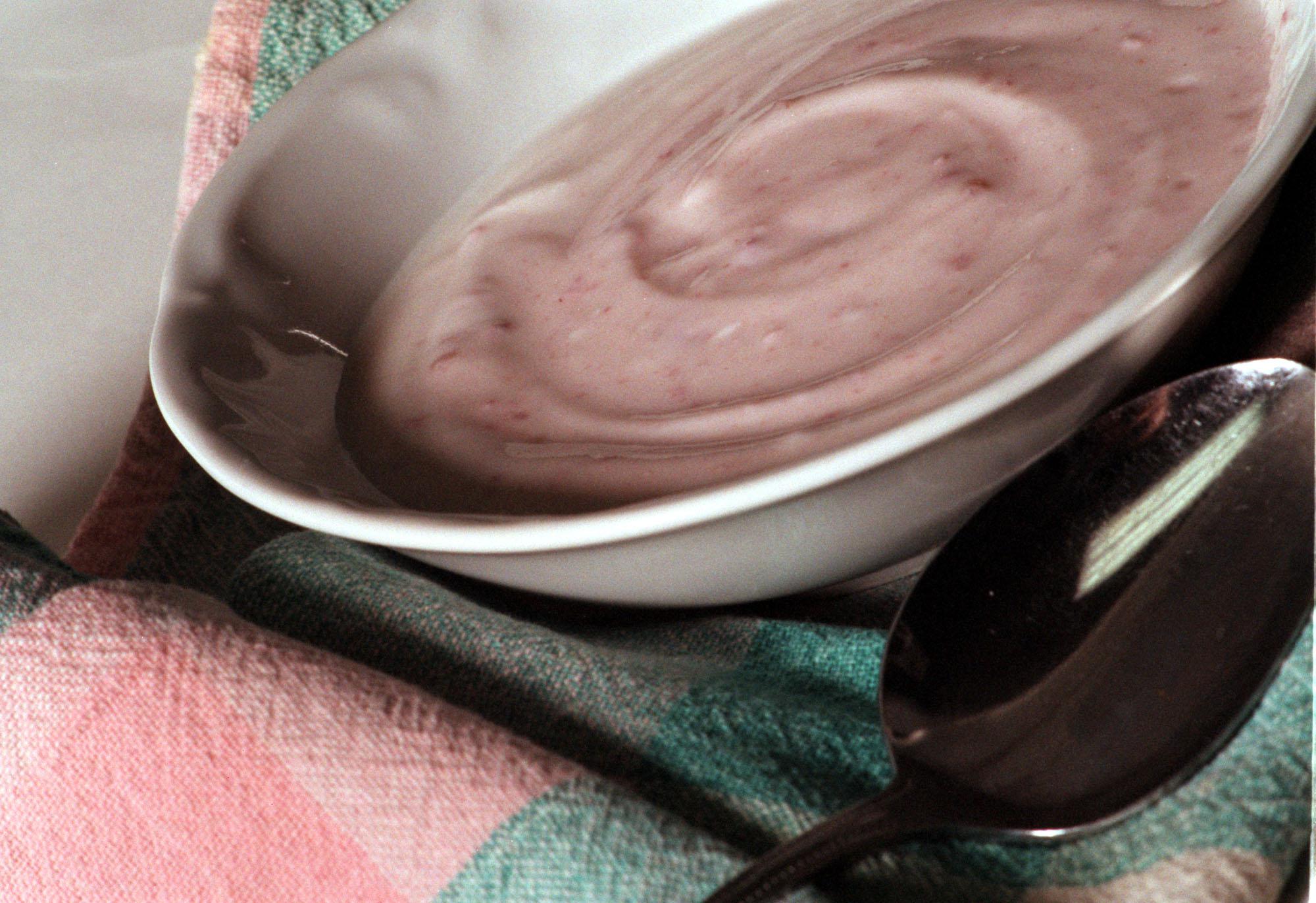 Picture of rasberry yogurt.