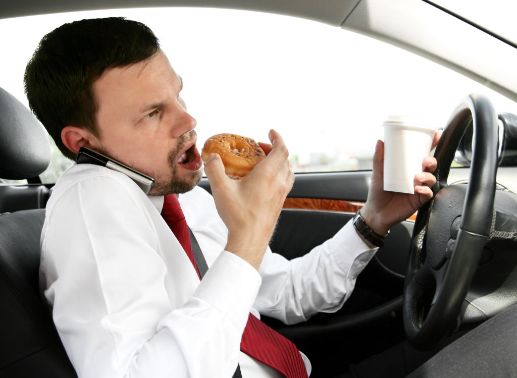 eating, calling, drinking, driving