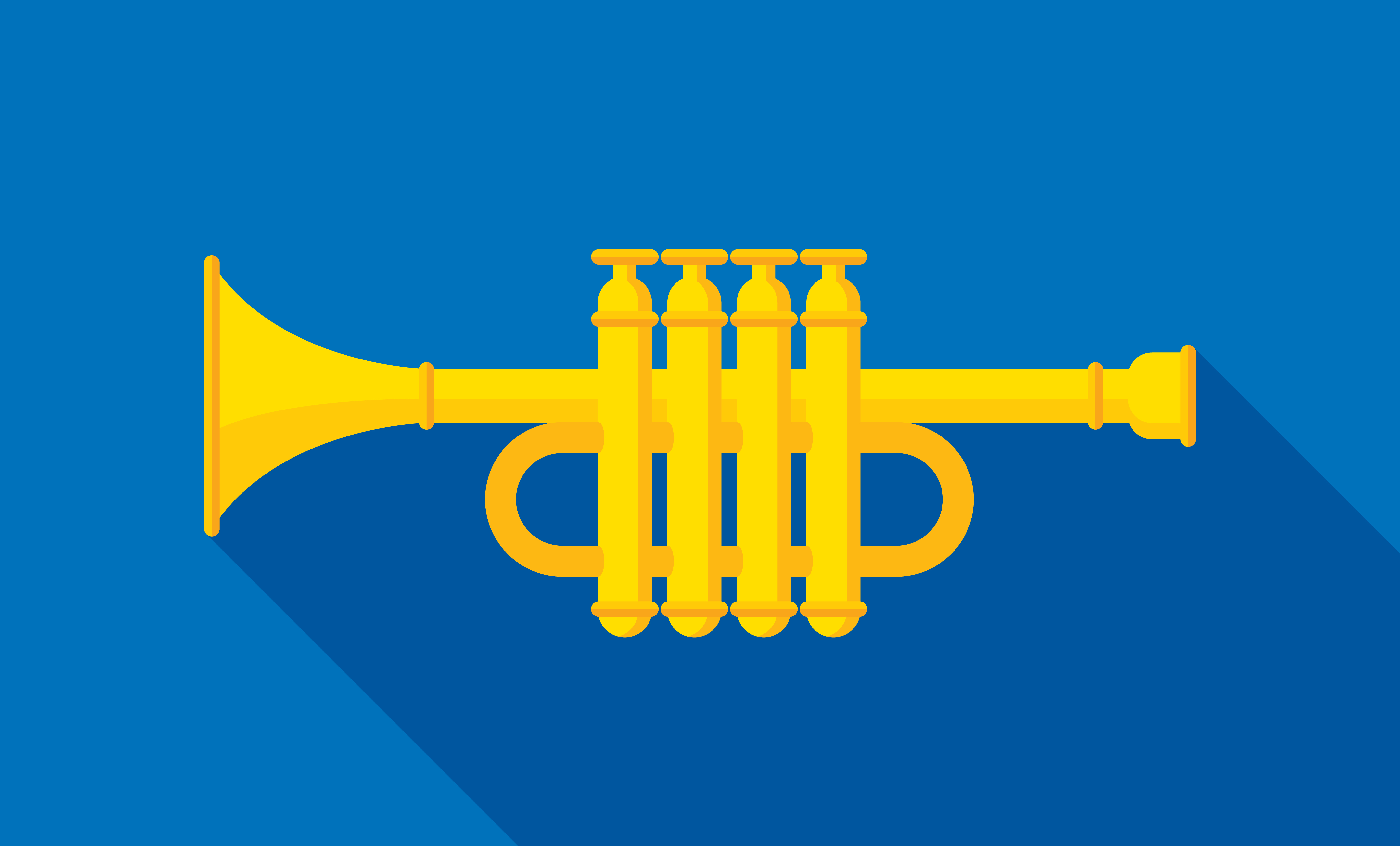 Trumpet Icon Flat