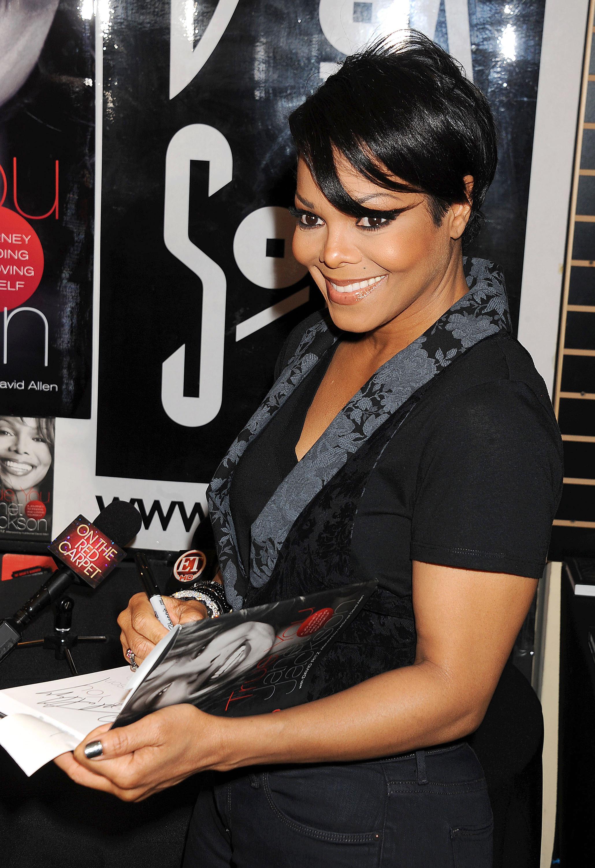 Janet Jackson Signs Copies Of Her New Book 'TRUE YOU: A Guide To Finding And Loving Yourself'