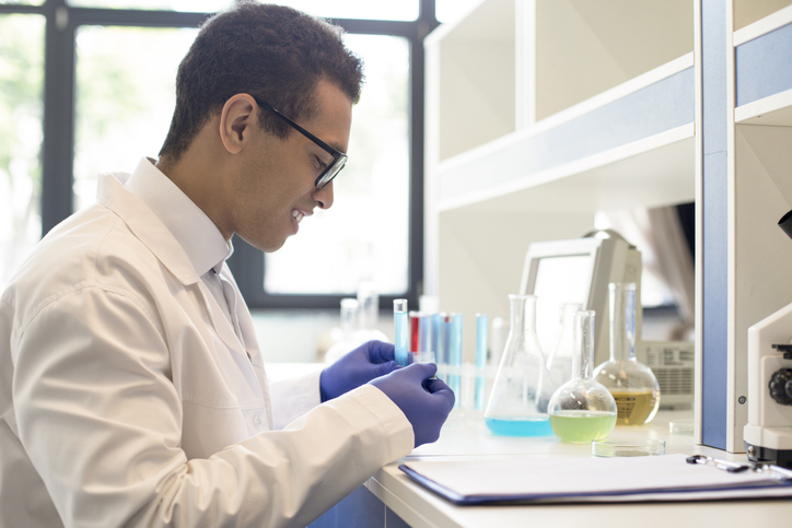 Male scientist in a laboratory