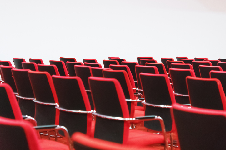 Empty Seats Against White Background