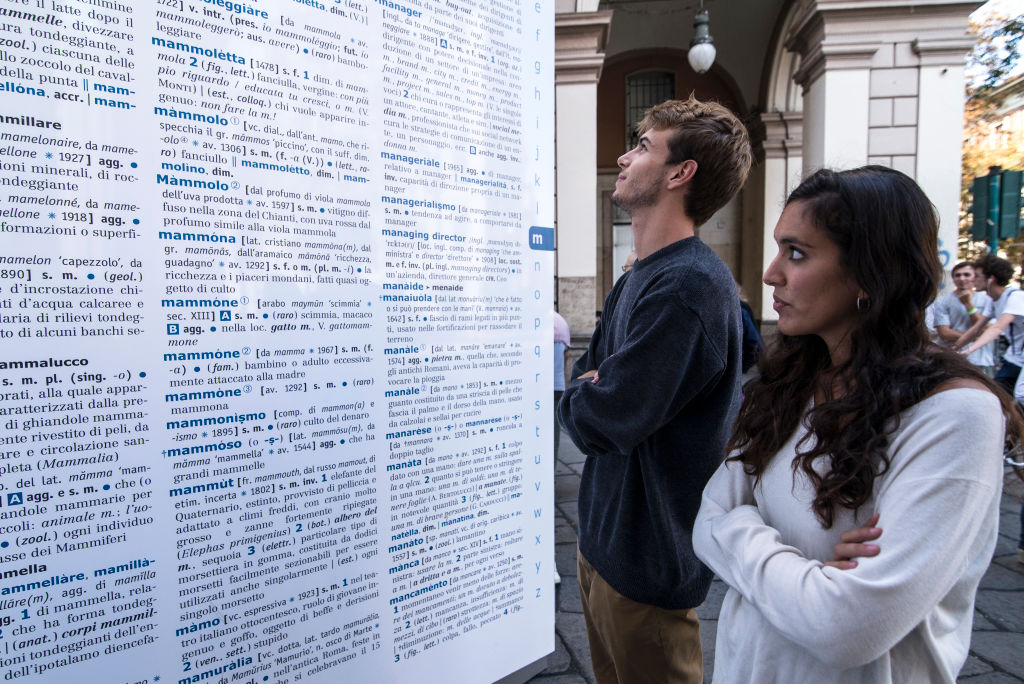 Giant Dictionary On The Street To "Save The Words"