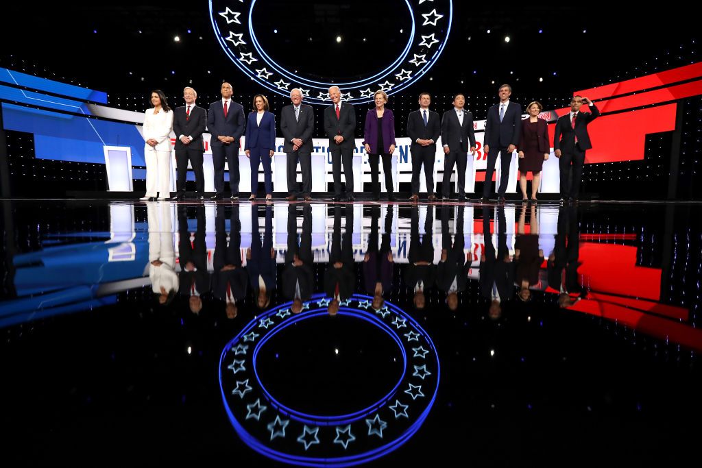 Democratic Presidential Candidates Participate In Fourth Debate In Ohio