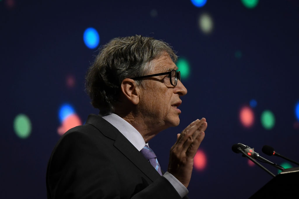 Bill Gates during 8th International Conference on Agriculture Statistics in New Delhi