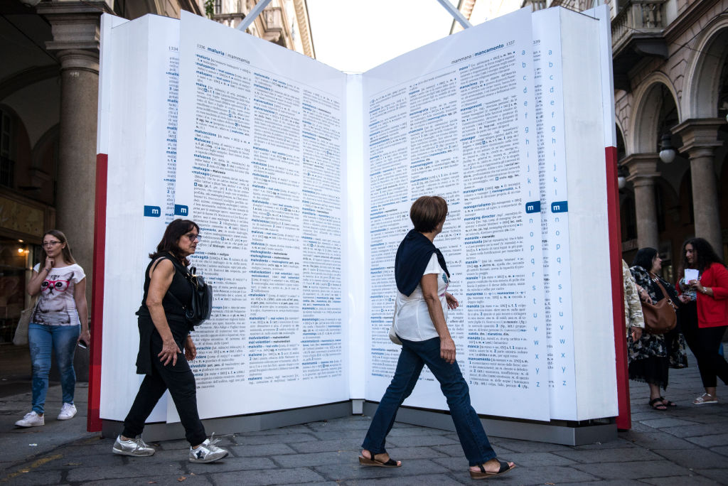 Giant Dictionary On The Street To "Save The Words"