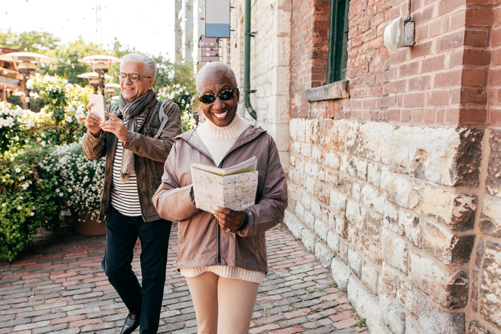 Senior tourists