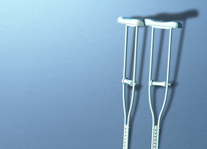 Crutches, illustration
