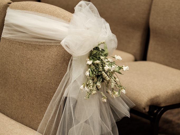 Close-Up Of Fabric On Chair