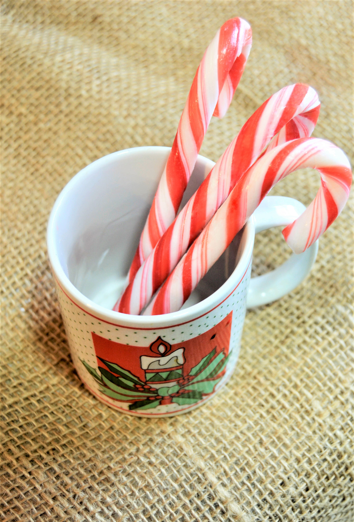 Candy Cane on Christmas mug