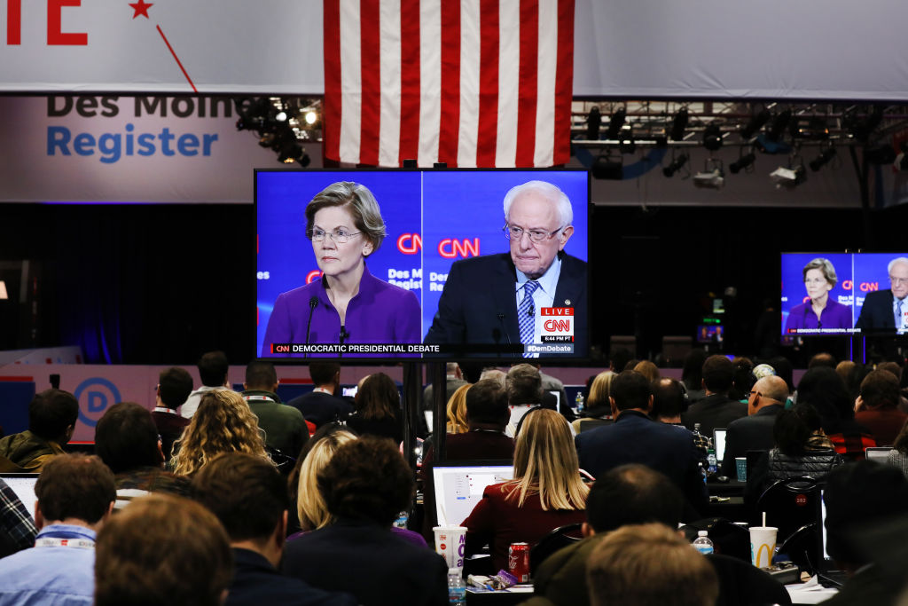 Democratic Presidential Candidates Participate In Presidential Primary Debate In Des Moines, Iowa