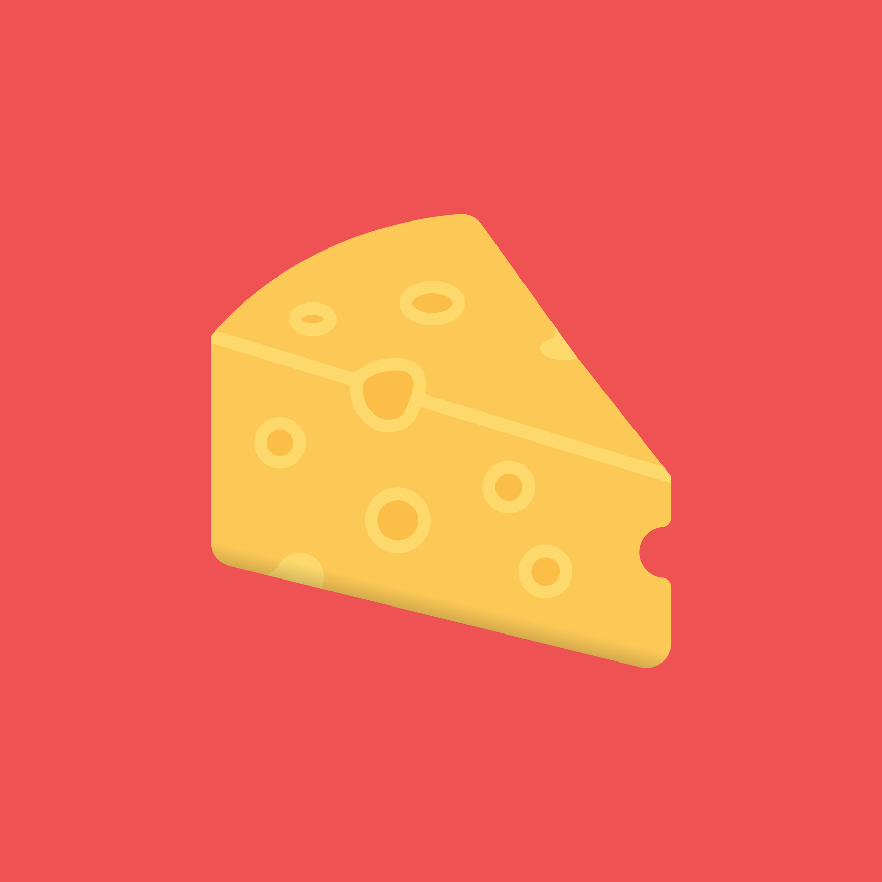 Cheese Flat Icon. Flat Vector Illustration Symbol Design Element