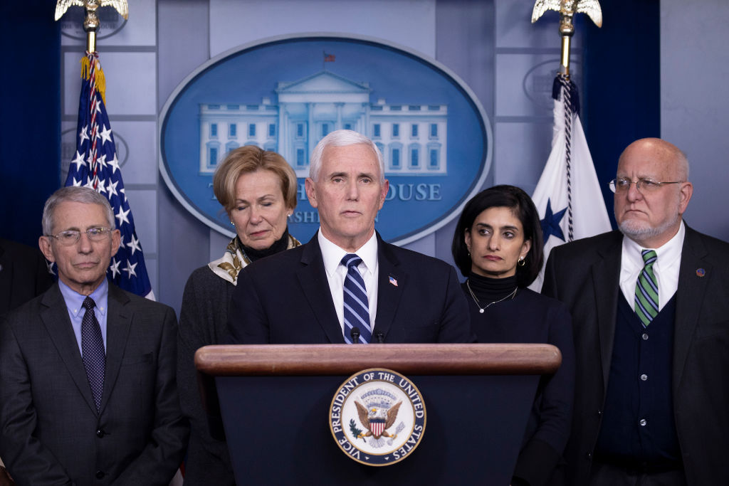 Members Of Coronavirus Task Force Hold Press Briefing At The White House