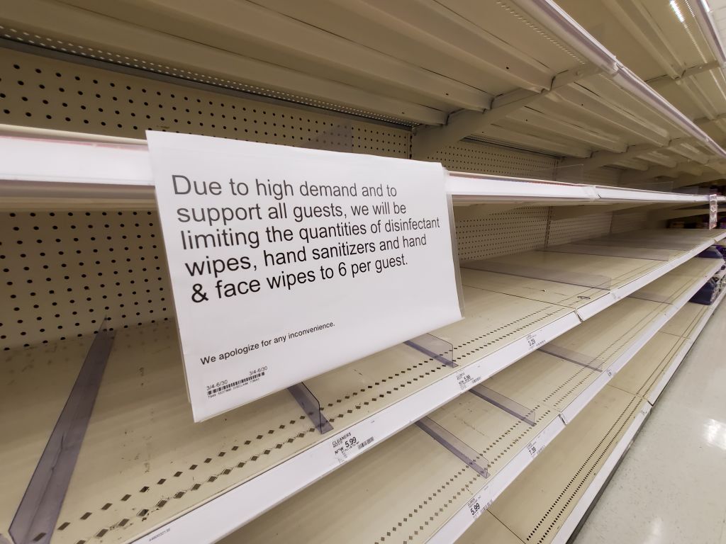 COVID-19 Empty Target Shelves