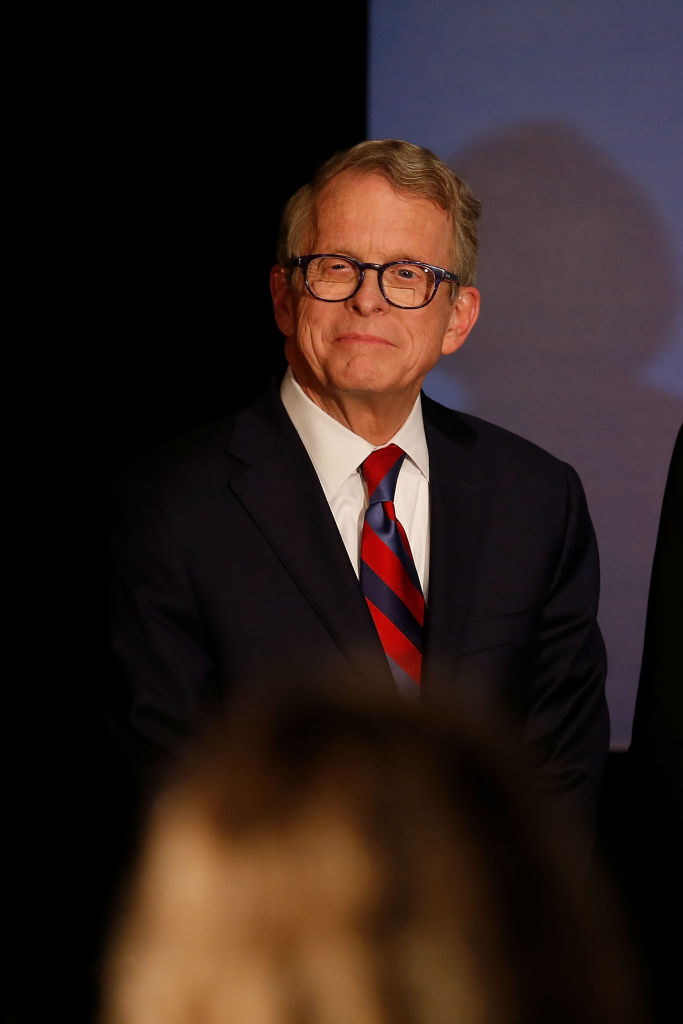 Gov. Kasich Campaigns With Ohio Gubernatorial Candidate Mike DeWine In Columbus