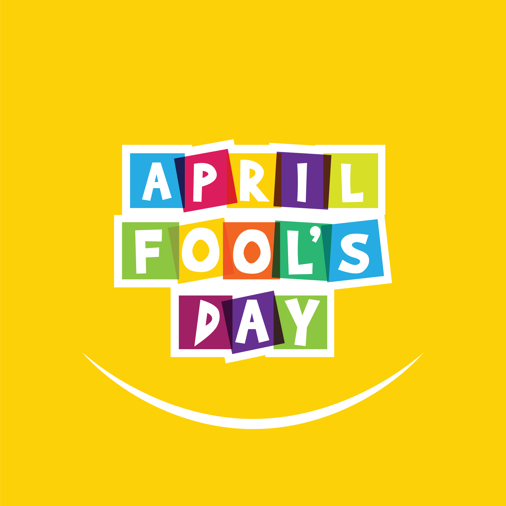 April fool's day, Typography, Colorful, flat design stock illustration